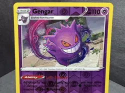 Pokemon TCG Gengar 085/202 Reverse Holo Rare Card SWSH Base Set 2020 - Image 2
