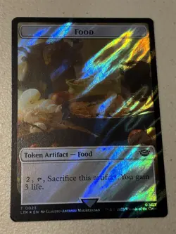 mtg surge foil token Smaug // Food, 0020/0023, Lord of the Rings, unplayed - Image 2