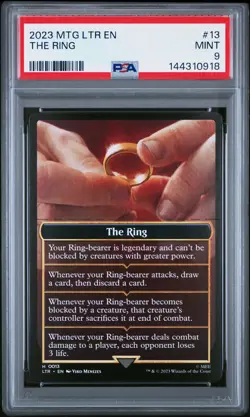 2023 MTG THE LORD OF THE RINGS: TALES OF MIDDLE-EARTH #13 THE RING PSA 9 - Image 1