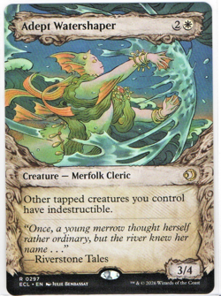 Adept Watershaper (Showcase) Lorwyn Eclipsed MTG Regular - Image 1