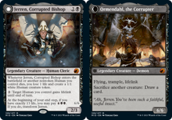 Jerren, Corrupted Bishop // Ormendahl, the Corrupter - Foil - Innistrad: Midnigh - Image 1