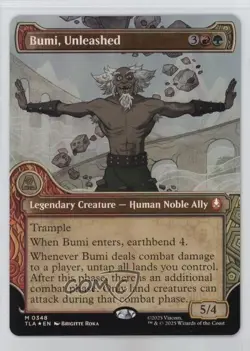 Showcase Bumi Unleashed Foil Magic Avatar The Last Airbender #034 - Image 1