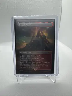 Mount Doom - Borderless Foil Mythic - Lord of the Rings LoTR - MTG #343 NM - Image 1