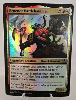 Bruenor Battlehammer MTG Adventures in the Forgotten Realms Foil - Image 1