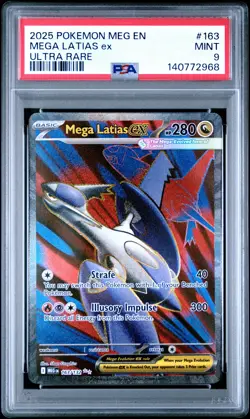 2025 POKEMON MEG EN-MEGA EVOLUTION ULTRA RARE #163 MEGA LATIAS EX PSA 9 - Image 1