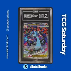 2025 POKEMON PHANTASMAL FLAMES UPC PROMO #109/094 MEGA CHARIZARD X EX UR TAG 7 - Image 1