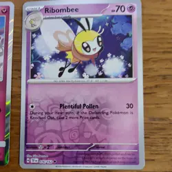 2x Pokemon TCG Cards Ribombee 076/162 & Japanese Ribombee 042/060 RARE HOLO - Image 3