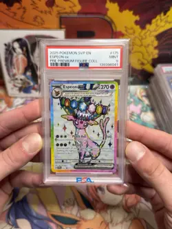 PSA 9 Espeon Ex Black Star Promo #175 Premium Figure Collection Pokemon 2025 - Image 1