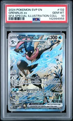 2024 POKEMON SVP PROMO SPECIAL ILLUSTRATION COLLECTION #132 GRENINJA EX PSA 10 - Image 1