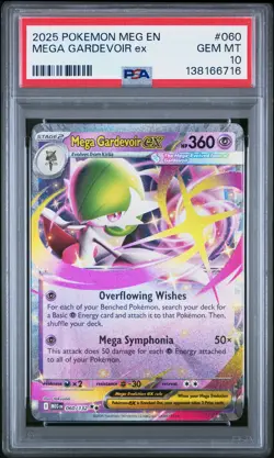 2025 POKEMON MEG EN-MEGA EVOLUTION #060 MEGA GARDEVOIR EX PSA 10 - Image 1