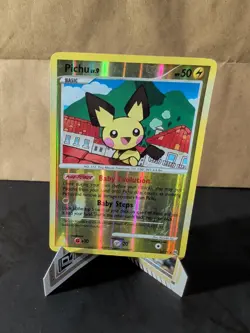 Pokemon Pichu TCG 25/99 Platinum Arceus Rare Card 2009 - Image 1