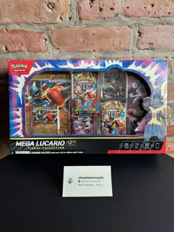 SEALED Pokemon TCG Mega Lucario ex Premium Figure Collection Box !SAME-DAY SHIP! - Image 2