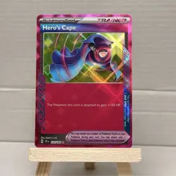 Pokemon Hero's Cape HOLO Ace Spec 152/162 Ace SPEC Rare - SV05 Temporal Forces - Image 1