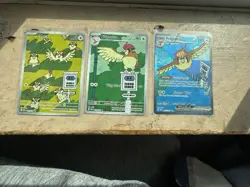 Pidgeot EX 225/197 Pidgeotto 208 Pidgey 207 Pokemon Obsidian Flames NM - Image 1