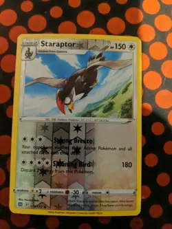 Pokemon TCG Staraptor Sword & Shield: Brilliant Stars 119/172 Reverse Holo Rare - Image 1