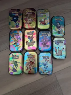 11 Pokemon Tcg Mini Tins *Empty* - Image 1