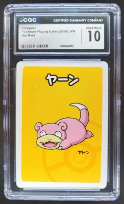 2019 POKEMON PLAYING CARDS JAPANESE SLOWPOKE OLD MAID CGC 10 RC7 - Image 1