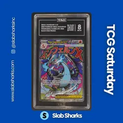 2025 POKEMON PHANTASMAL FLAMES UPC PROMO #109/094 MEGA CHARIZARD X EX UR TAG 8 - Image 1