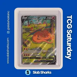 2019 POKEMON SWORD & SHIELD BLACK STAR PROMO #SWSH260 CHARIZARD V - Image 1