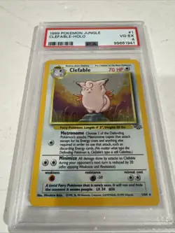 Graded Pokemon Card 1/64 Clefable Holo Jungle - PSA 4 VG-EX - Vintage - Image 2