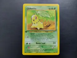 Pokemon - Chikorita 54/111 Common 1st Edition Neo Genesis - Image 1