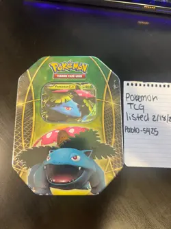 Pokemon TCG Venusaur EX Power Trio Collectors Tin - Factory Sealed - Image 1