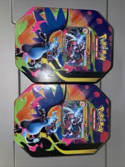 Pokemon Mega Charizard Tin - Mega Charizard X English Factory Sealed In Hand X2 - Image 1