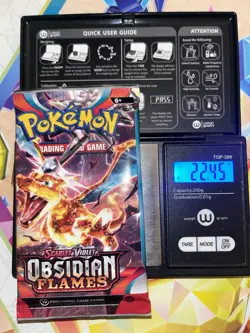 VERY HEAVY! 22.45 Gram Obsidian Flames Pokemon TCG Factory Sealed Booster Pack! - Image 1