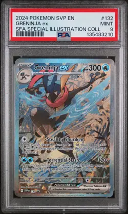 2024 POKEMON SVP PROMO SPECIAL ILLUSTRATION COLLECTION #132 GRENINJA EX PSA 9 - Image 1