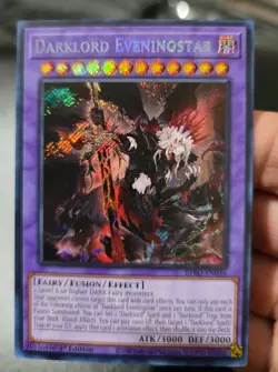 Darklord Eveningstar Secret Rare Burst Protocol BPRO-EN036 NM YU-GI-OH! - Image 1