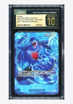 One Piece CGC 10 PRISTINE Arlong R Alternate Art 2025 OP14-042 OP14 Japanese - Image 1
