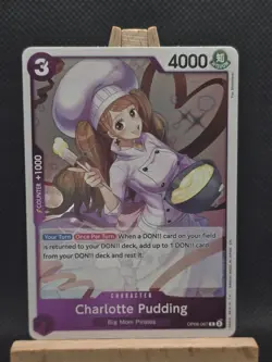 One Piece CCG Two Legends Charlotte Pudding Foil OP08-067 NM Rare - Image 1
