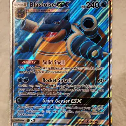 Pokemon TCG Blastoise GX SM189 Jumbo Cards Promo Holo Oversized - Image 1
