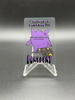 Pokederp Clear Gengar &Umbreon / Shadowbud & Darkyootie Clear Card Derpy Fan Art - Image 1