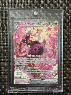 Pokemon Fezandipiti EX Full Art Holo Rare Card 288/217 English TCG - Image 1