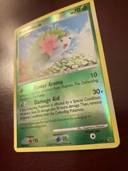 Shaymin LV.42 14/127 Platinum Reverse Holo Rare 2009 English Pokemon TCG Card NM - Image 2