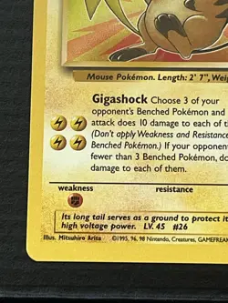 Pokemon TCG Fossil Raichu Card 29/62 Unlimited Regular Rare - Image 5