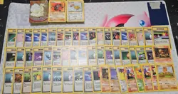 vintage Pokemon card lot MP/DMG c,un Holo, rare, Shadowless, 1st ed 200+ - Image 4
