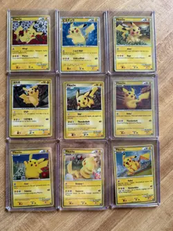 2010 Pikachu World Collection Promo Card Complete Set LP-NM - Image 1