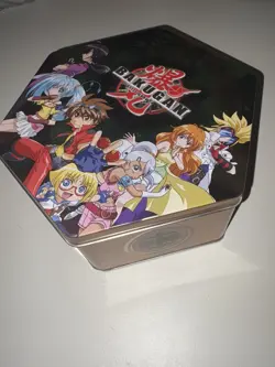 Bakugan Battle Brawlers Box Ventus Hexagonal Tin with Assorted Cards - Image 4