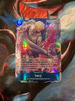 Bandai Sanji OP11-051 A Fist of Divine Speed SR Alt Art Foil One Piece Card - Image 1