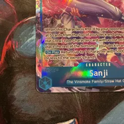 Bandai Sanji OP11-051 A Fist of Divine Speed SR Alt Art Foil One Piece Card - Image 5