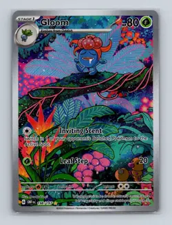 Gloom 198 2023 Pokemon Obsidian Falmes Illustration Rare Card NM - Image 1
