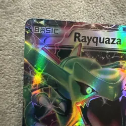 Rayquaza EX XY66 Black Star Promo Ultra Holo Pokemon Card - Excellent Condition - Image 2