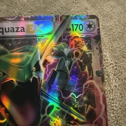 Rayquaza EX XY66 Black Star Promo Ultra Holo Pokemon Card - Excellent Condition - Image 3