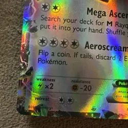 Rayquaza EX XY66 Black Star Promo Ultra Holo Pokemon Card - Excellent Condition - Image 4