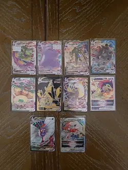 Pokemon TCG Vmax Lot Of 10 Cards Various Sets - Image 1