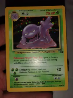 Pokemon Card Muk Holo Rare 13/62 Fossil Excellent to Near Mint Check Pics - Image 2