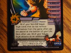 Dragonball Z CCG Buu Saga Goku, Super Saiyan Ascended unlimited rare foil card - Image 3
