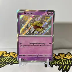 Greavard SVP 070 Paldean Fates Black Star Promo Baby Shiny Pokemon Card - NM - Image 1